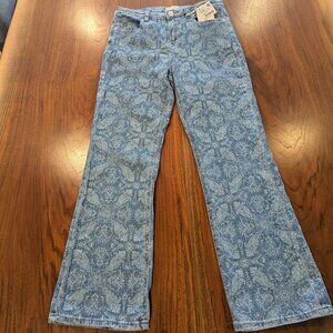 NWT Springfield Paisley Kick-flare Jeans Sz 8 (US)